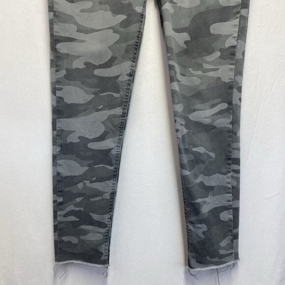 DEMOCRACY Ab Technology Camouflage Mid-Rise Skinny Pants Women Sz 6 Gray Stretch - Picture 12 of 16